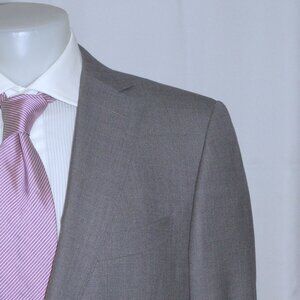 Ermenegildo Zegna Su Misura Exclusively Trofeo 600 Gray Weave Suit 44R